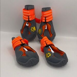 Dog waterproof, skid, proof Shoes - Orange and Gray